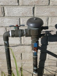 Vaccum Breaker On Position 225x300 Common Causes of Low Pressure in a Home Sprinkler System